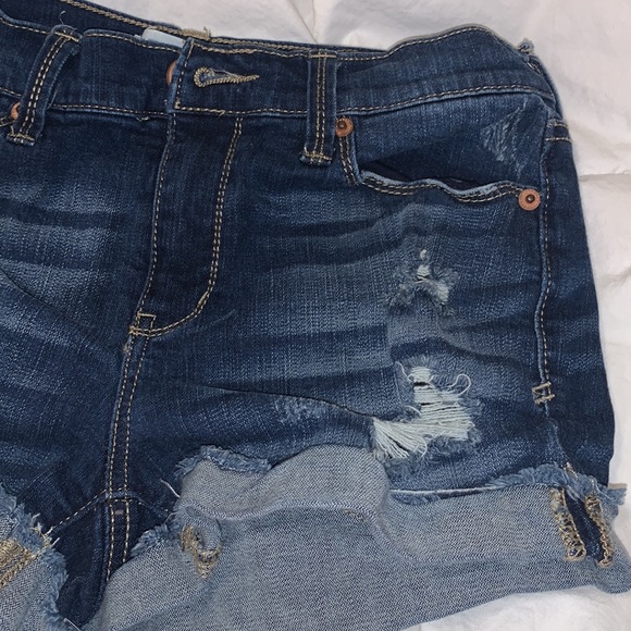Juniors Mudd Stretch Distressed Jean Shorts - Picture 4 of 9
